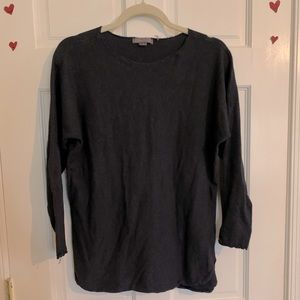 navy blue thin sweater top